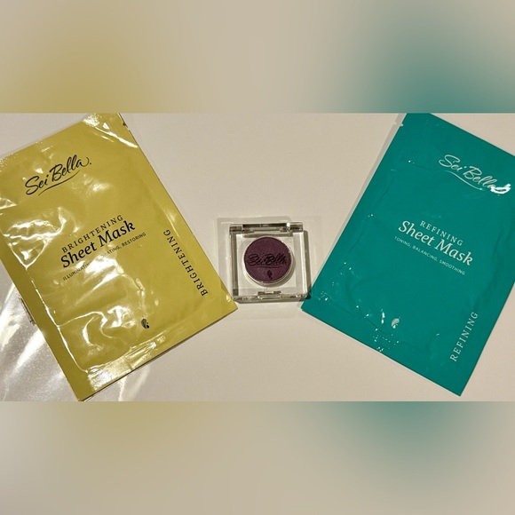Sei Bella Other - NEW Rare Melaleuca Sei Bella Sheet Masks and Eyeshadow Lot